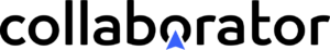 Black Collaborator Logo Blue Element