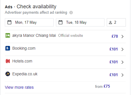 Google Hotel Ads