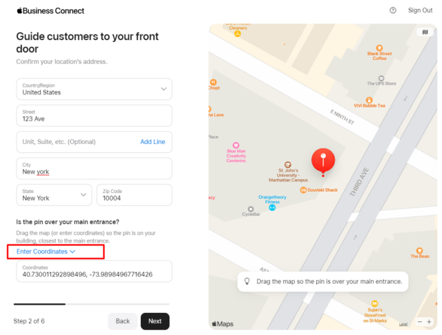 New Abc Listing Add Address