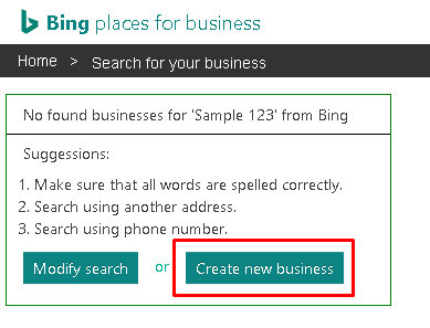 Create new business